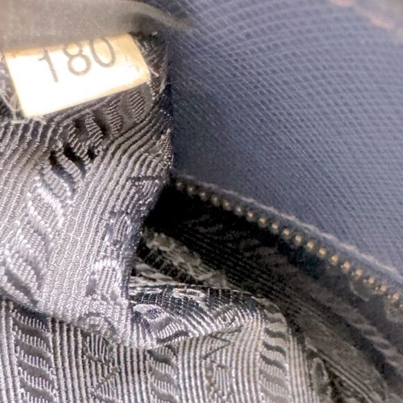 Auth Prada Blue Azzuro Saffiano Leather Galleria Double Zip Lux Tote Bag Large - Picture 15 of 15